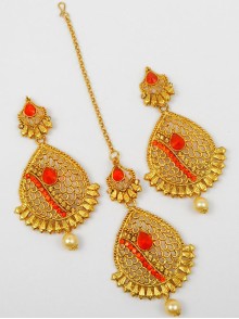 Earring Maang Tikka Set